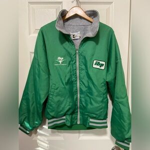 Vintage K-Brand Jacket Men Size Large Green  Zip Closure Made In USA IBP